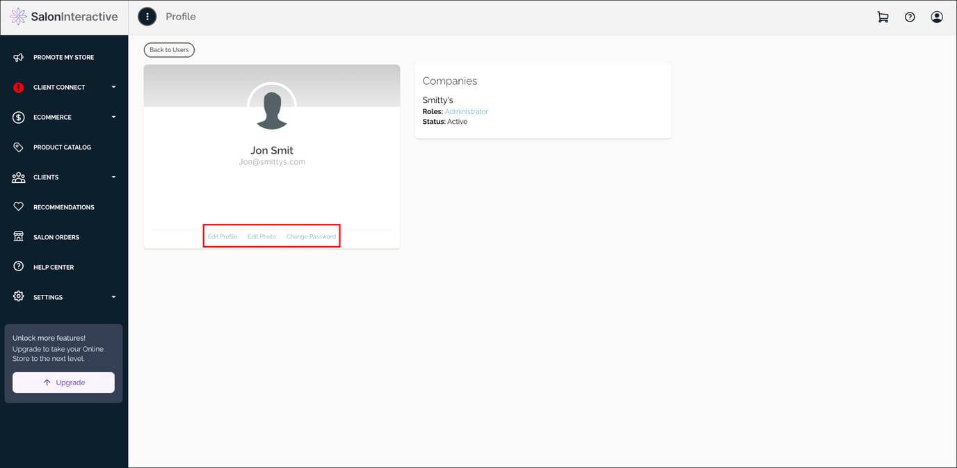 How do I update my profile information?